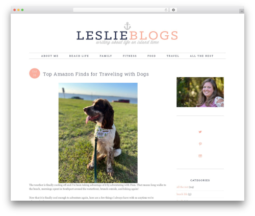 WordPress theme Genesis - leslieblogs.com