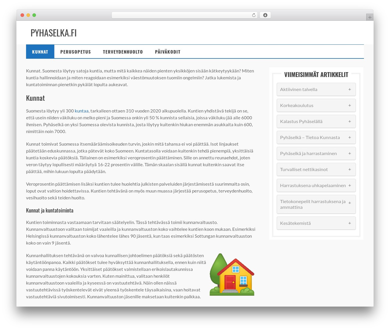 WordPress theme BitCoin Theme - pyhaselka.fi