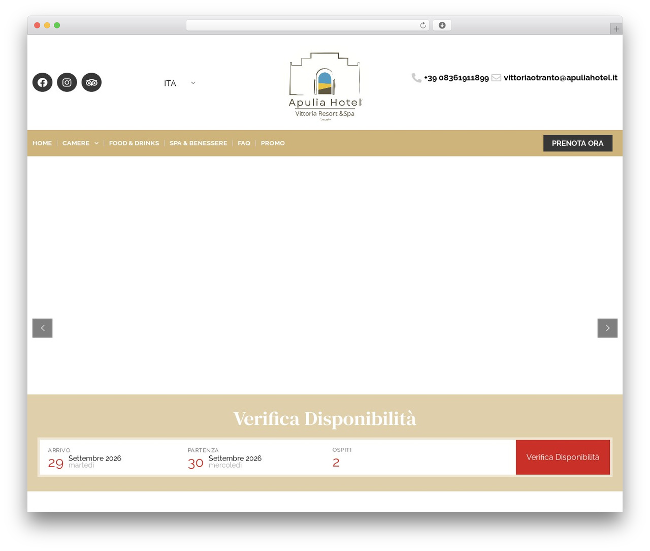WordPress theme Hello Elementor - vittoriaresort.it