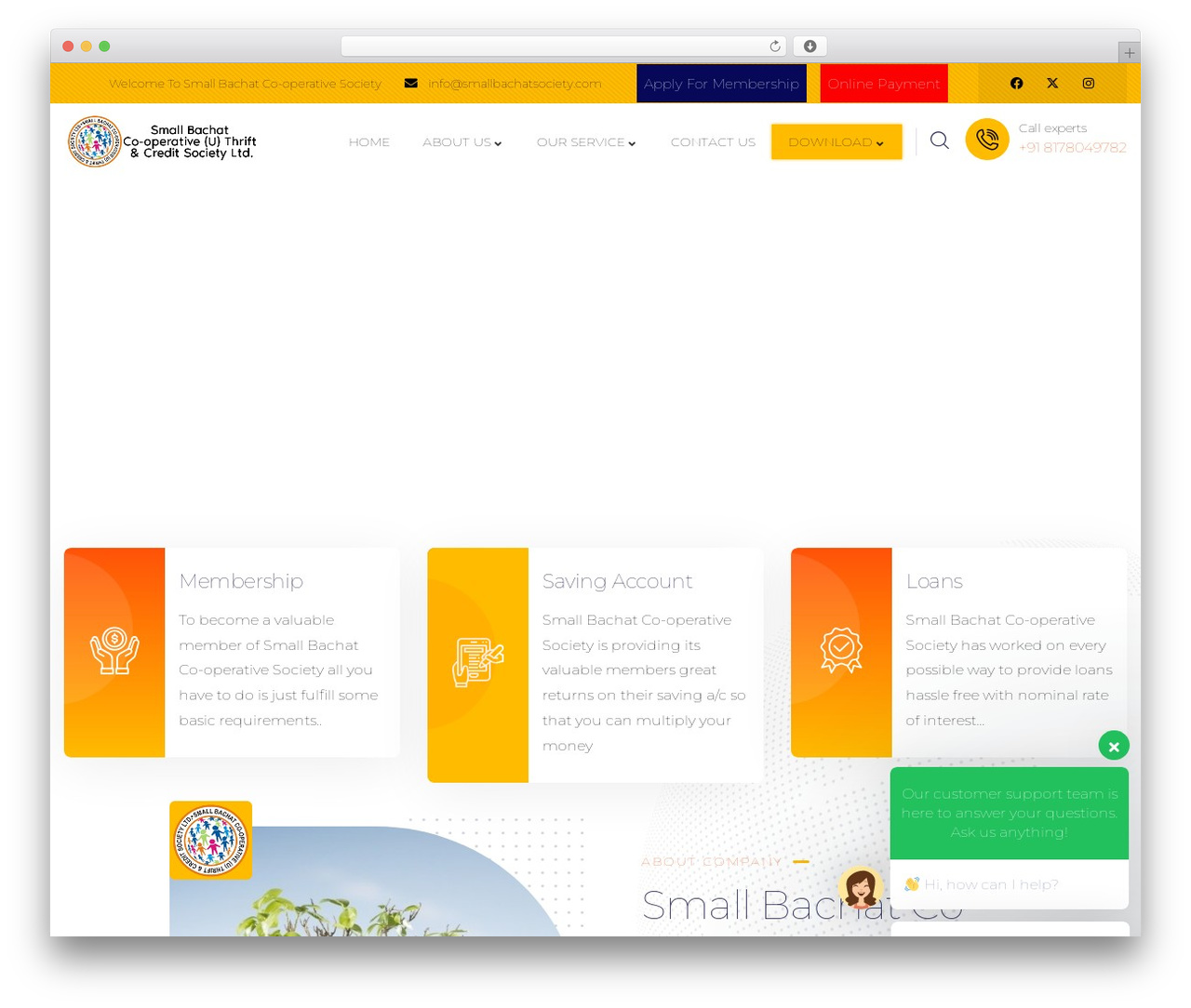 WordPress theme Modins - smallbachatsociety.com