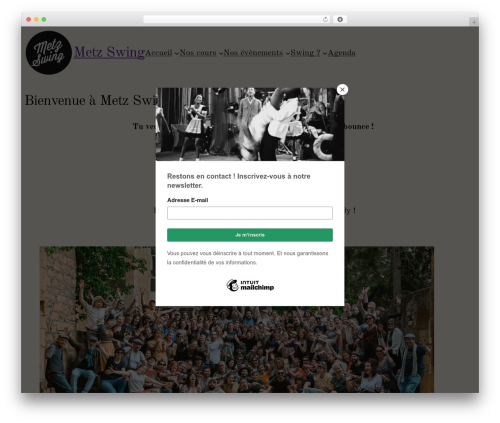 Blue Note WordPress theme - metzswing.com