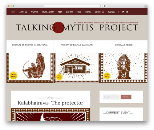 Brixton - Wordpress Theme WordPress theme - talkingmyths.com