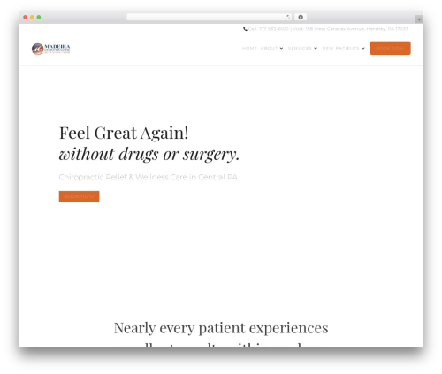 Divi WordPress theme - madchirowellness.com