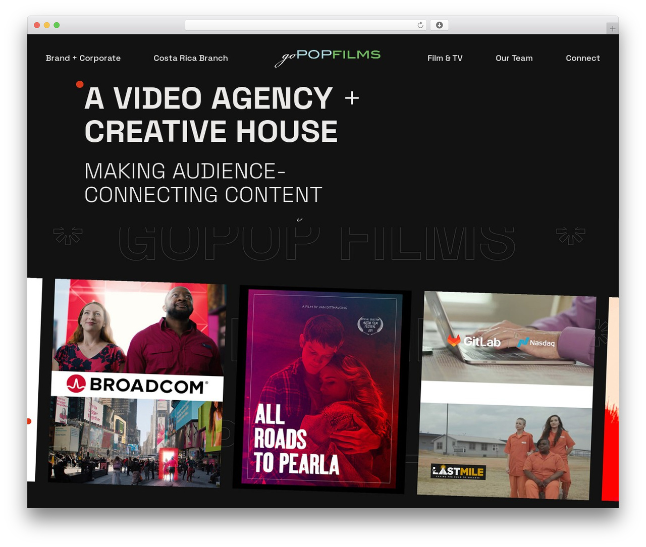 FirstFrame theme WordPress - gopopfilms.com