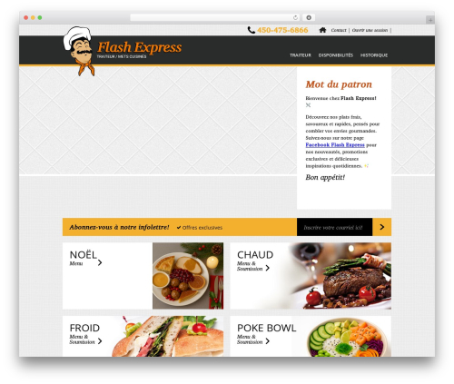 Flash Express Custom theme WordPress - traiteurflashexpress.com