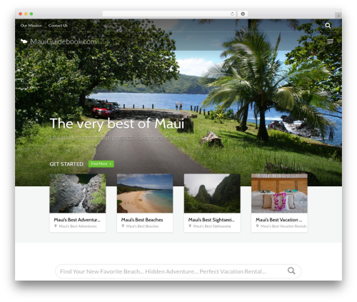 Go Explore! top WordPress theme - mauiguidebook.com