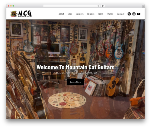 MCG Theme WordPress website theme - mountaincatguitars.com