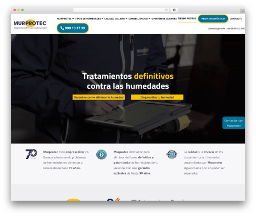 Murprotec premium WordPress theme - murprotec.es