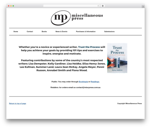 Genesis responsive header WordPress plugin - miscpress.com.au