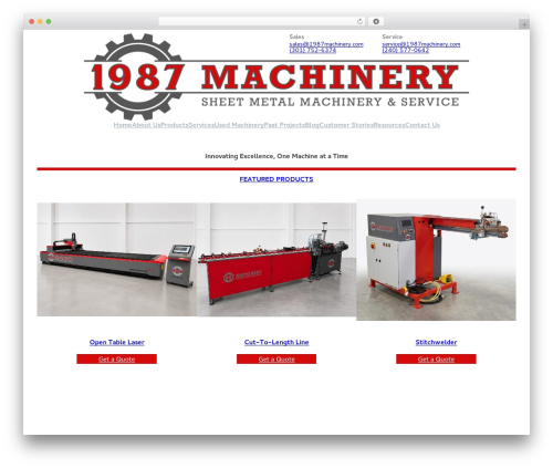 Featured video for woocommerce WordPress plugin - 1987machinery.com