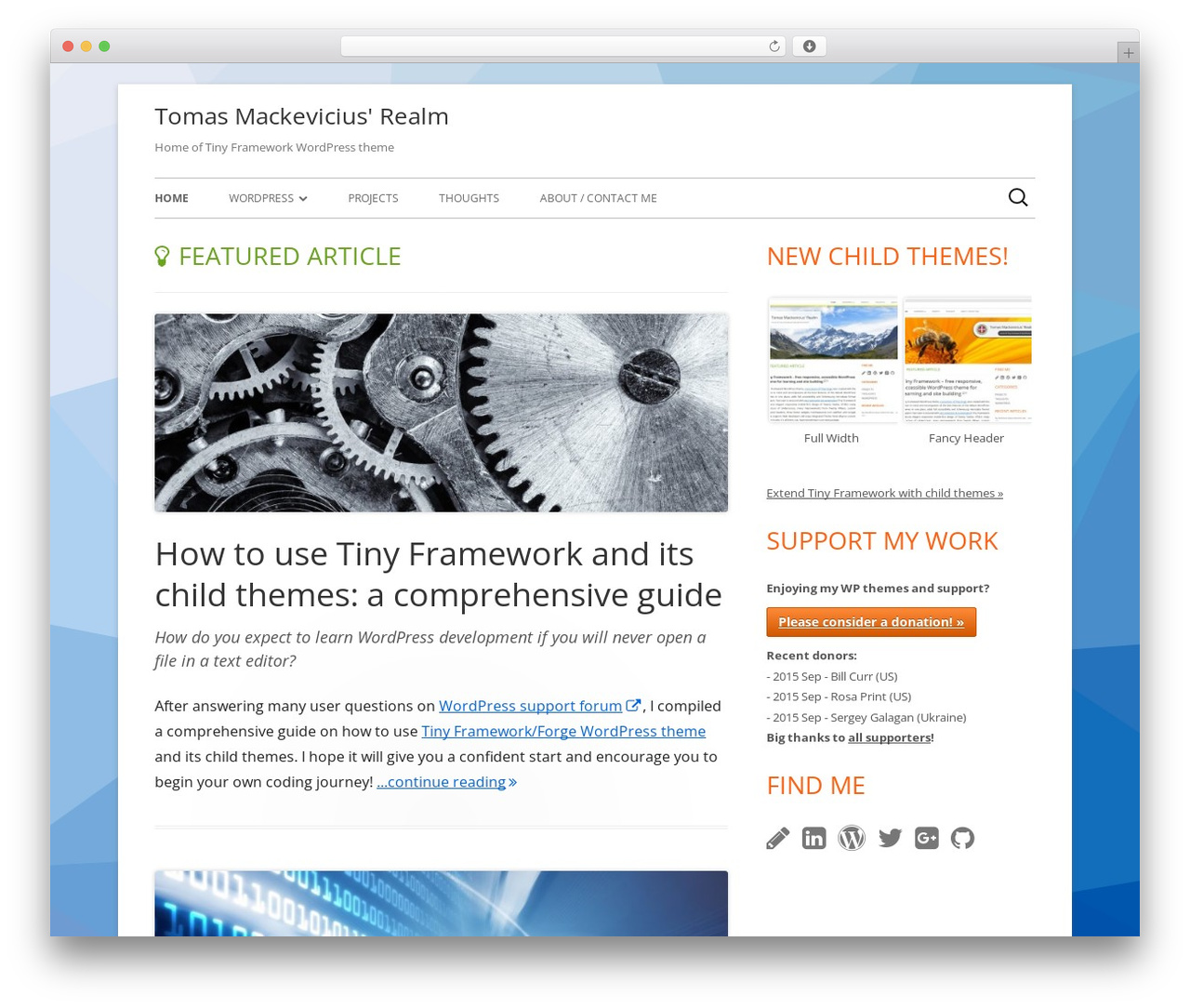 Tiny Framework theme WordPress free - mtomas.com Tiny Framework theme WordPress free - mtomas.com