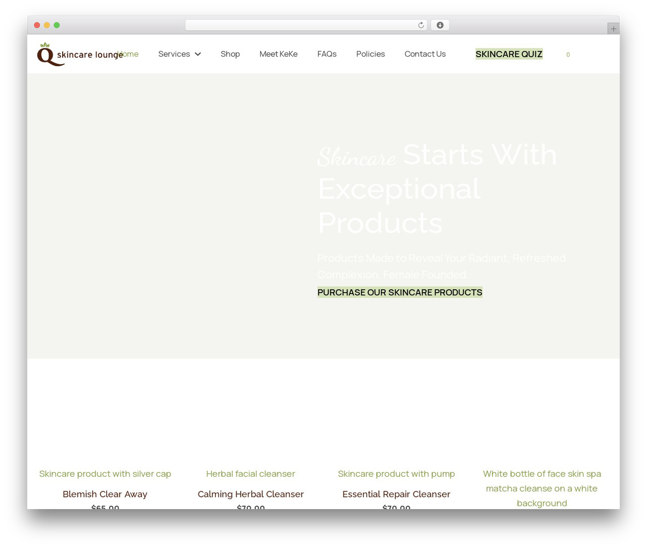 WordPress theme Beaver Builder Theme - qskincarelounge.com