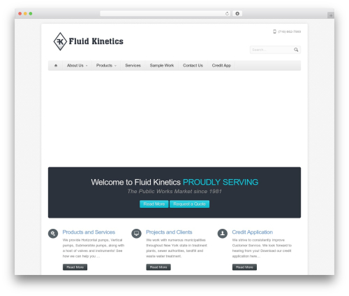 WordPress theme Aqua - fluidkinetics.net