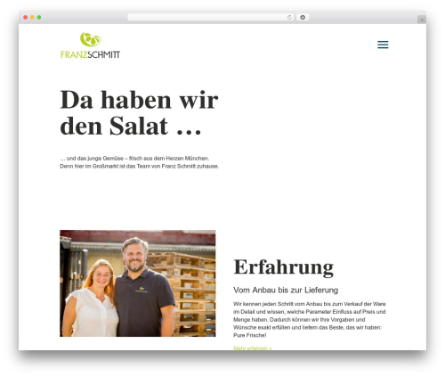 WordPress theme Divi - franz-schmitt.de