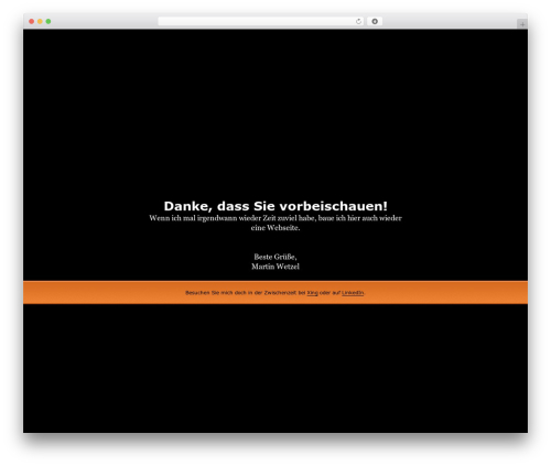 WordPress theme LaunchPad - martinwetzel.de