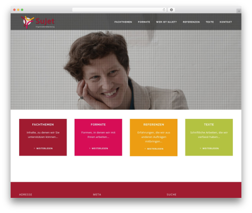 Aperio WordPress theme - sujet.org