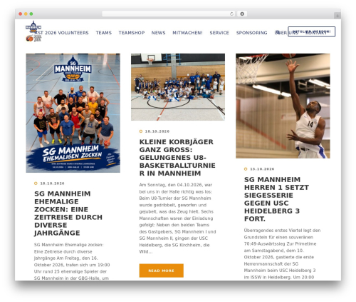 BigSlam theme WordPress - basketball-mannheim.de