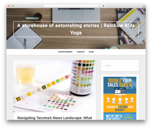 Businessly business WordPress theme - rainbowkidsyoga.net