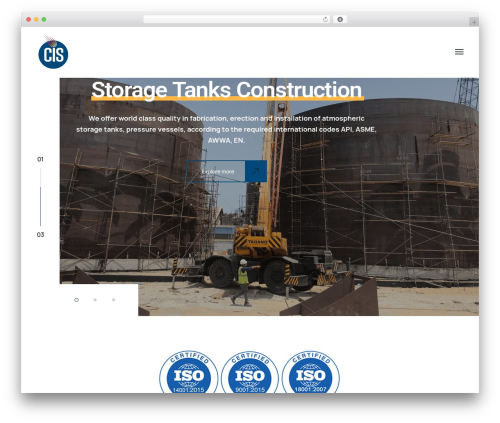 Industrium WordPress theme - eg-cis.com