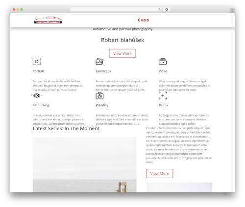 Theme WordPress Divi - rbphoto.cz