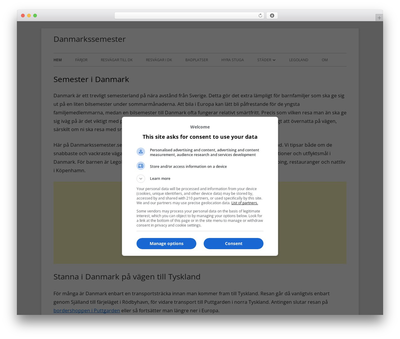 Tiny Framework theme WordPress free - danmarkssemester.se