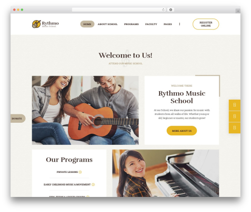 WordPress theme Rhythmo - rhythmo.themerex.net