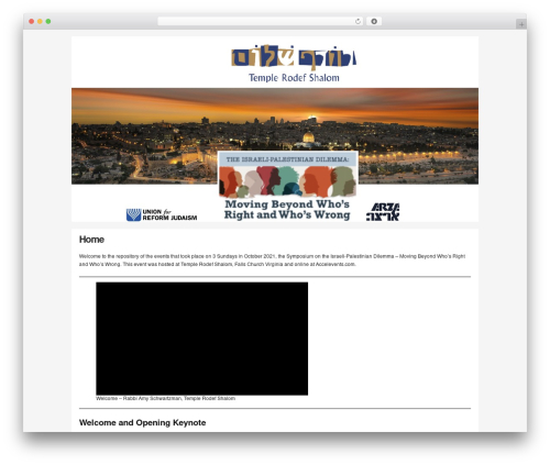 WordPress theme Builder - israeli-palestinian-dilemma.org