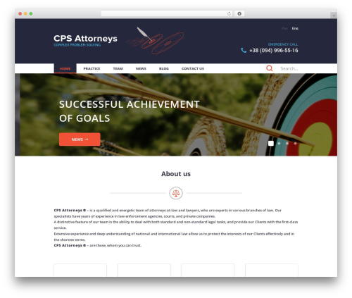 WordPress theme CPS - cpsattorneys.net