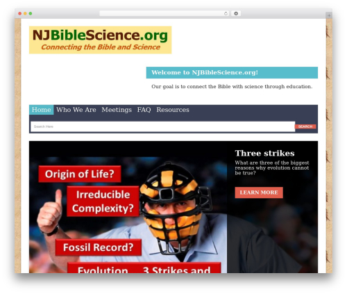 Forward theme WordPress - njbiblescience.org