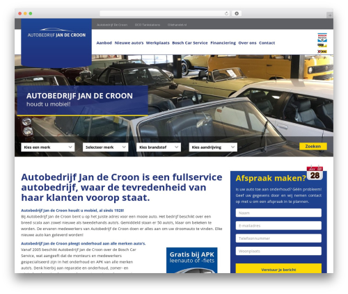 Sieronline WP Basisthema- Child theme WordPress - autobedrijfdecroon.nl
