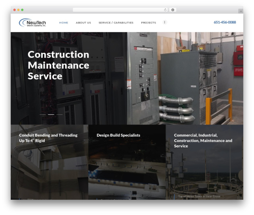 WordPress theme ElectroServ - newtechelectric.com