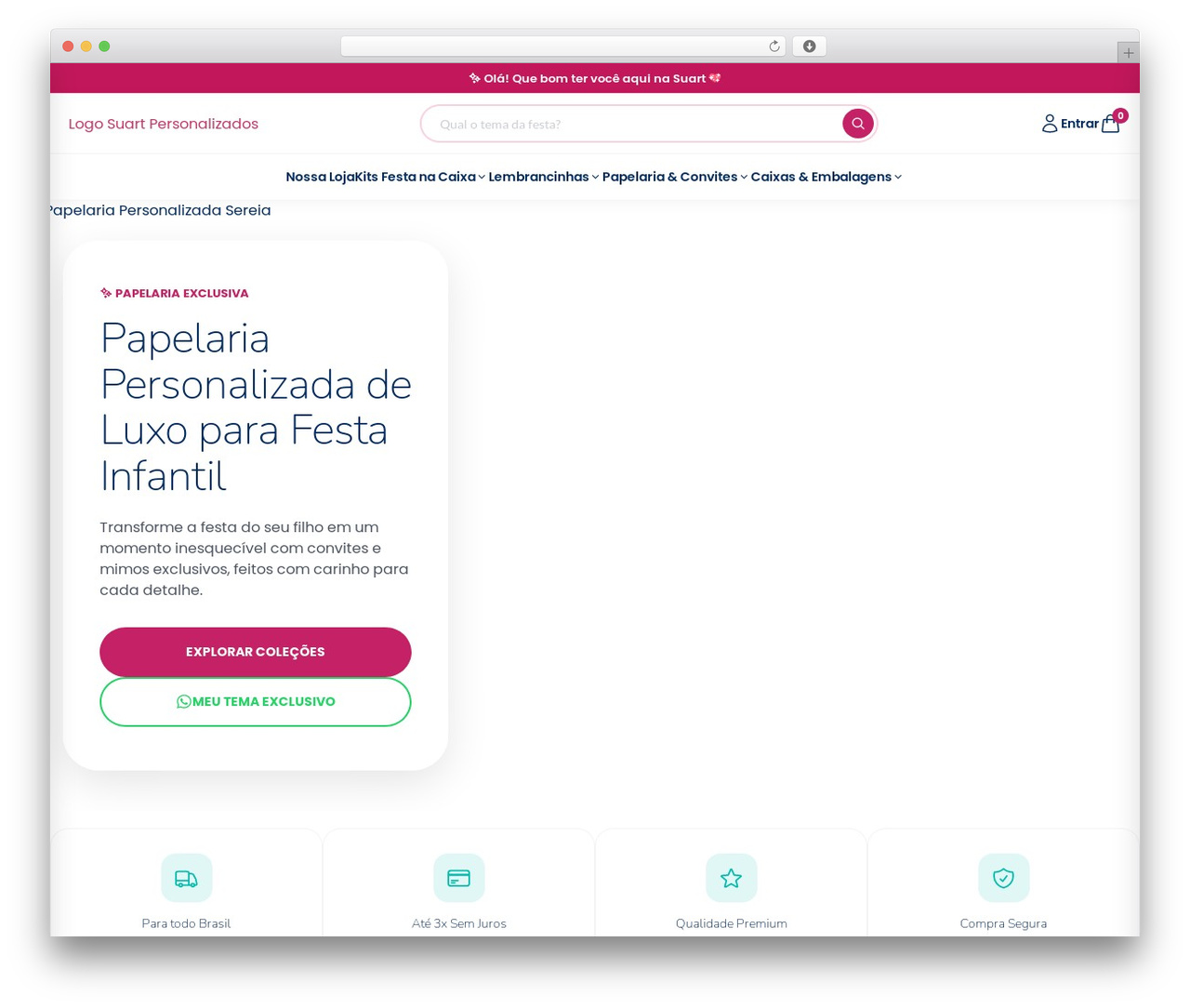Hello Elementor WordPress theme - suartpersonalizados.com
