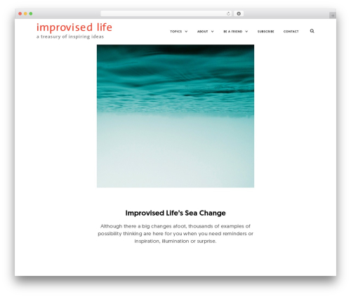 Ippo top WordPress theme - improvisedlife.com