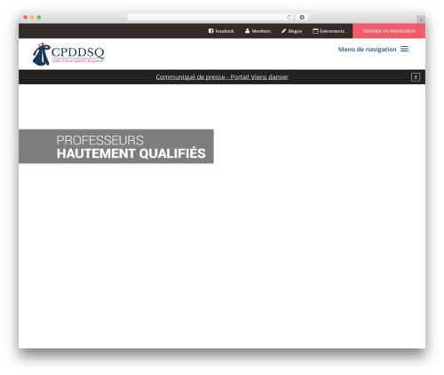 template premium WordPress theme - cpddsq.ca