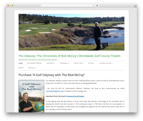 Tiny Forge premium WordPress theme - thegolfodyssey.net