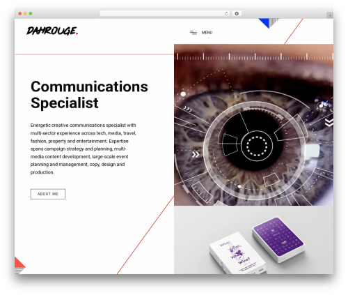 Concis WordPress theme - adamdahrouge.com