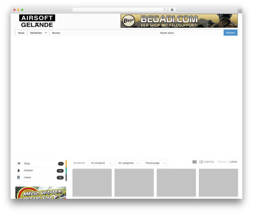 DirectoryEngine theme WordPress - airsoft-gelaende.eu