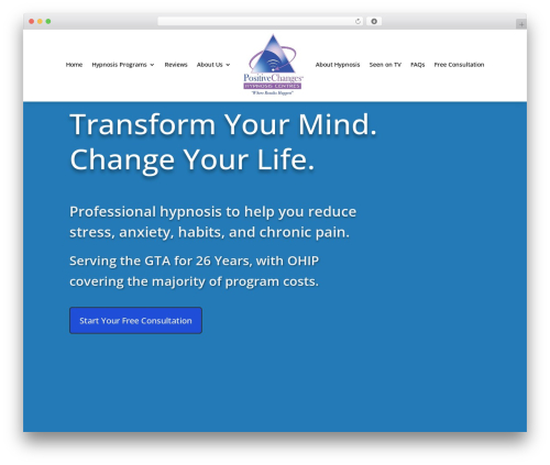 Divi top WordPress theme - positivechangesetobicoke.com