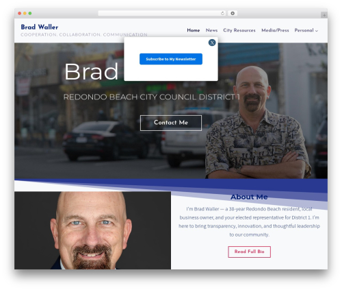 Kadence WordPress theme free - bradwaller.com
