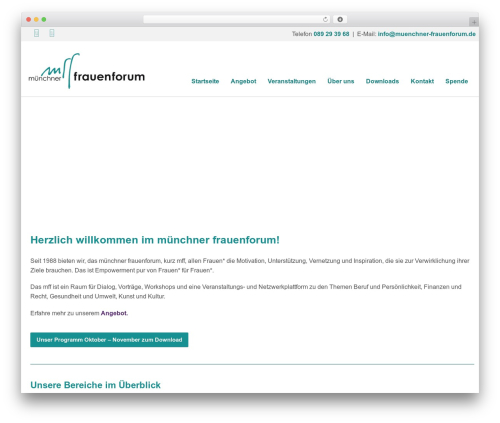Unicon WordPress website theme - muenchner-frauenforum.de
