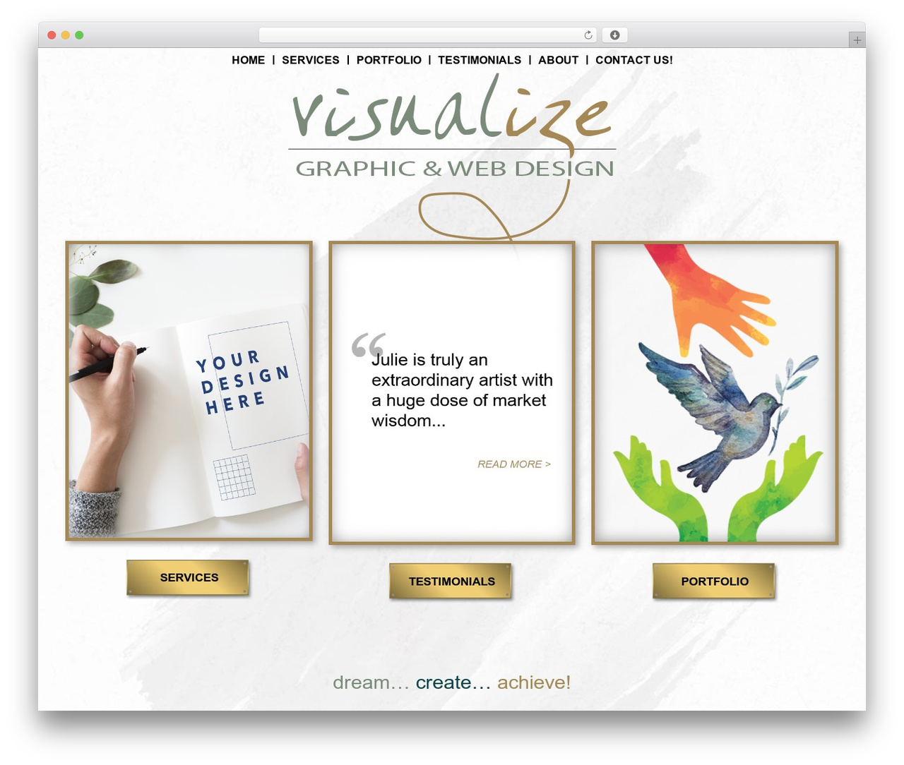 visualize theme WordPress - visualize.design