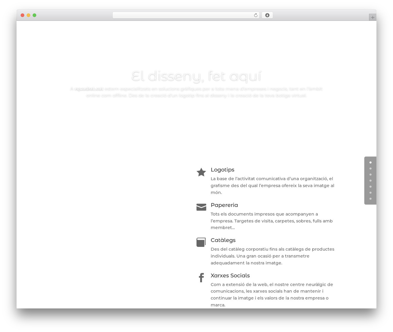 WordPress theme Comparteix - rquadrat.cat