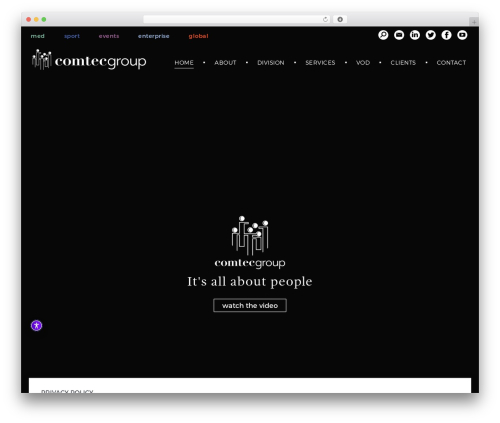 WordPress theme Comtec - comtecint.com