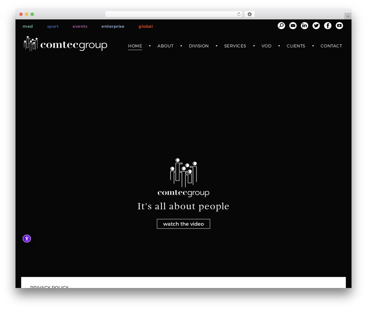 WordPress theme Comtec - comtecint.com