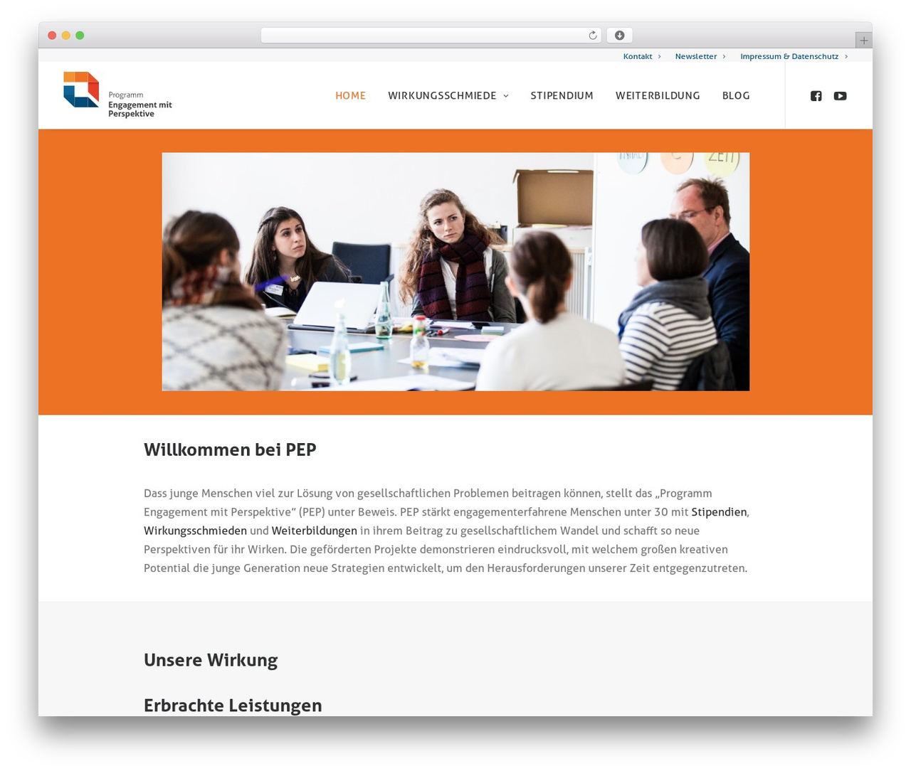 WordPress theme Uncode - engagement-mit-perspektive.de