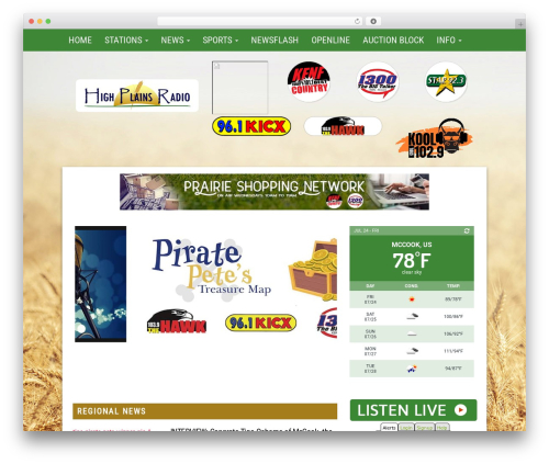 Wpb fontello WordPress plugin - highplainsradio.net