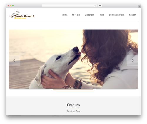 WP theme Architect - hunderesort-ramoser.de