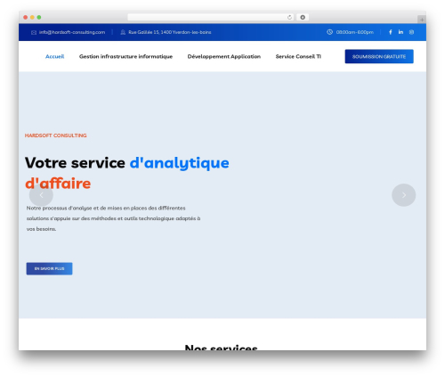 Braintech WordPress theme - hardsoft-consulting.com