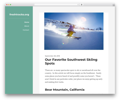 WordPress theme Rams - freshtracks.org
