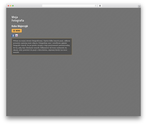 Best WordPress theme Themify Fullscreen - moja-fotografia.com
